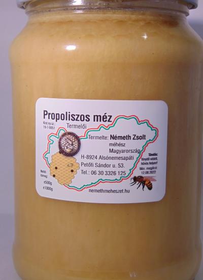 Propoliszos méz 0.5 kg-os